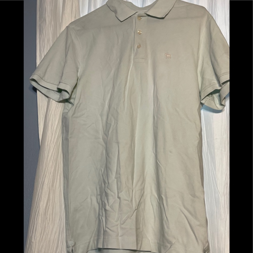 White mint polo shirt